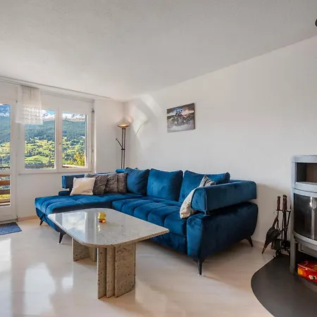 Panoramic View With Balcony, Fireplace And Parking * Tiefencastel
